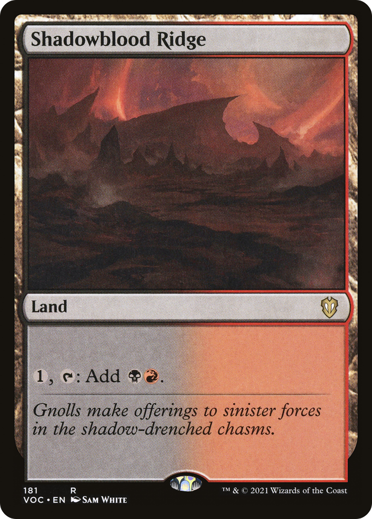 Shadowblood Ridge (VOC-181)  - Crimson Vow Commander