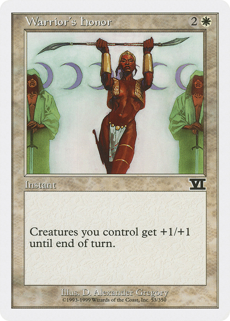 Warrior's Honor (6ED-053)  - Classic Sixth Edition