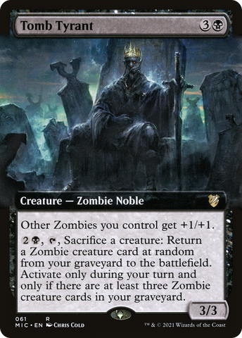 Tomb Tyrant (Extended Art) (MIC-061)  - Midnight Hunt Commander: (Extended Art)