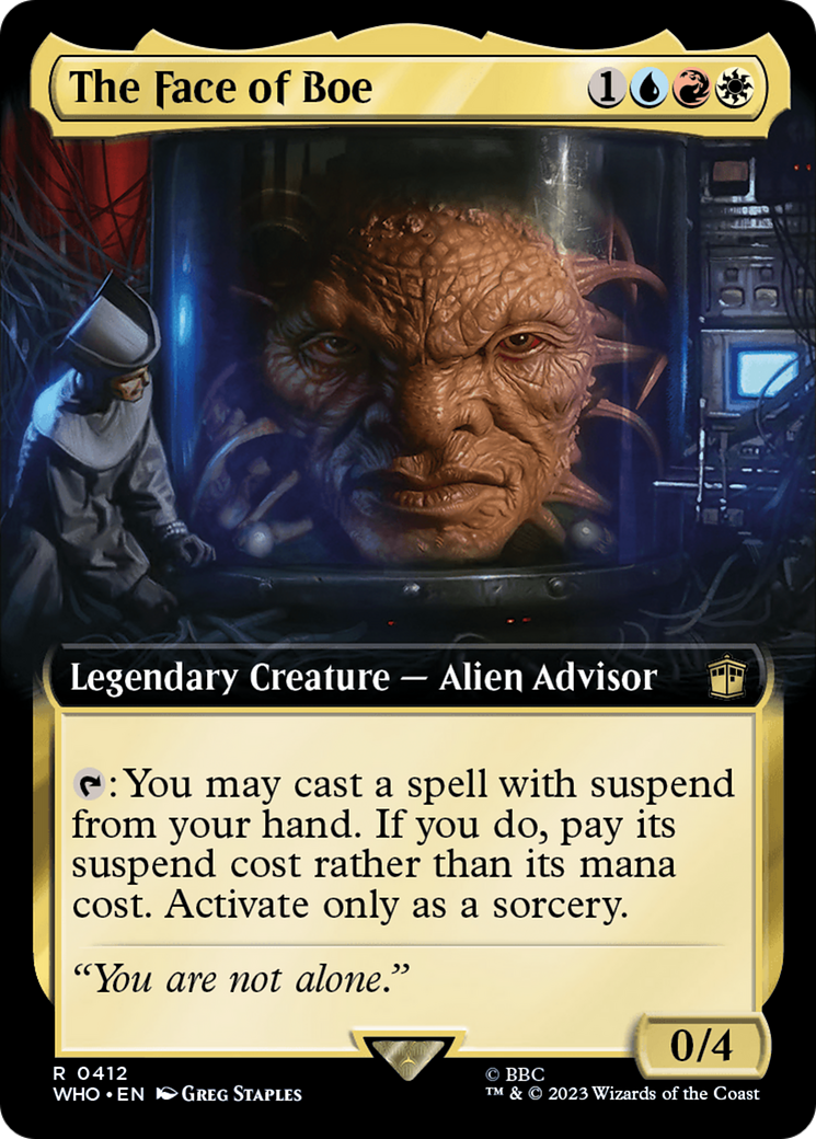 The Face of Boe (Extended Art) (WHO-412)  Foil - Doctor Who: (Extended Art)