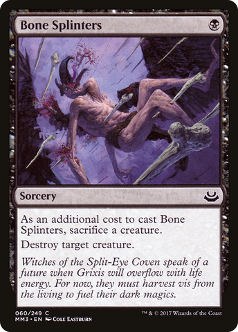 Bone Splinters (MM3-060)  Foil - Modern Masters 2017