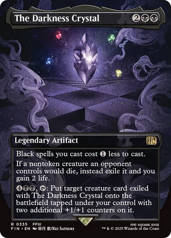The Darkness Crystal (Borderless) (FIN-335)  Foil - FINAL FANTASY