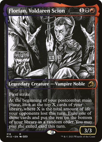 Florian, Voldaren Scion (Showcase) (MID-318)  - Innistrad: Midnight Hunt: (Showcase)
