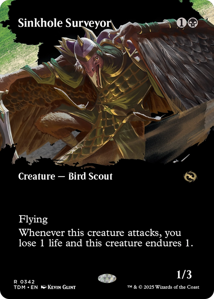 Sinkhole Surveyor (Borderless) (TDM-342)  Foil - Tarkir: Dragonstorm: (Showcase)