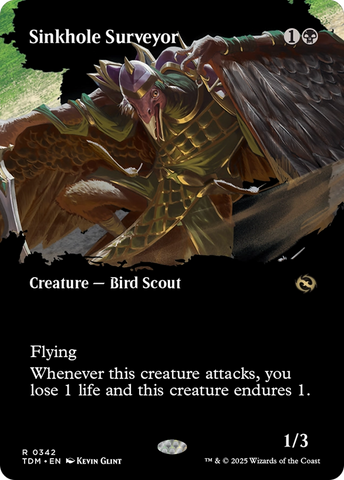 Sinkhole Surveyor (TDM-342) - Tarkir: Dragonstorm: (Showcase) (Borderless) Foil