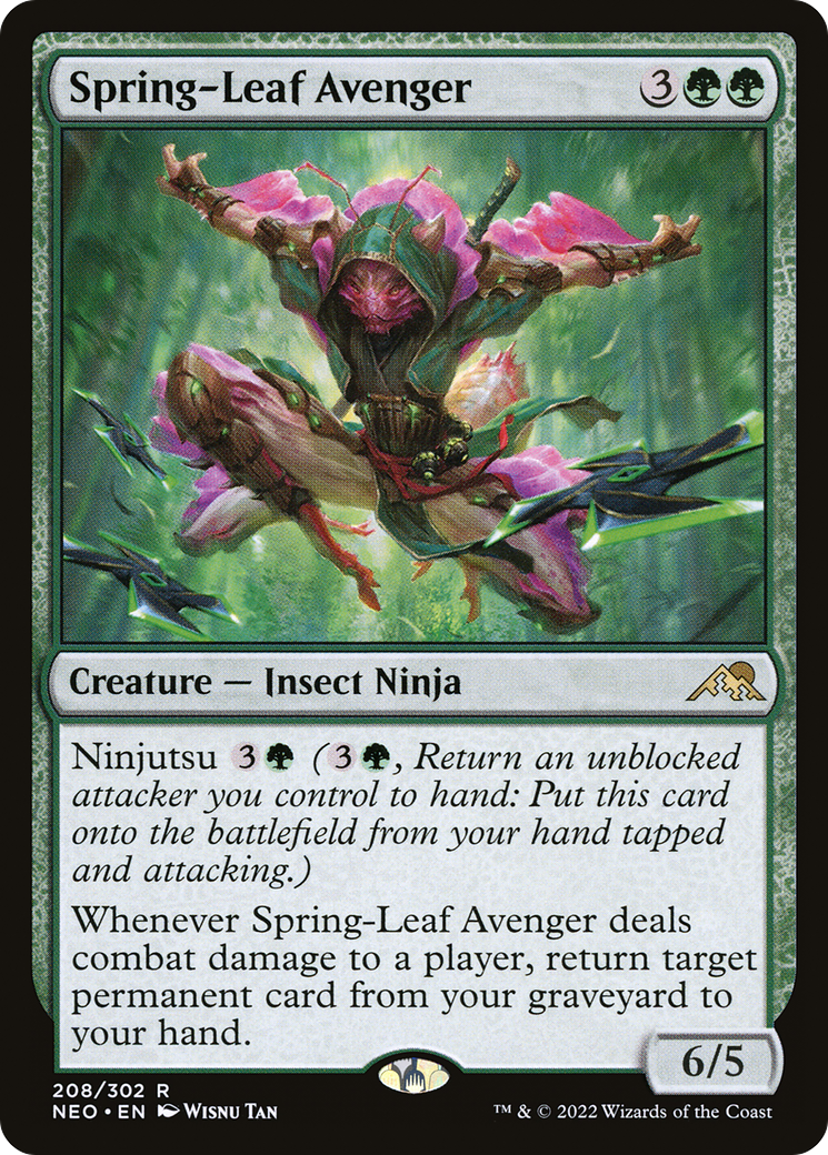 Spring-Leaf Avenger (NEO-208)  - Kamigawa: Neon Dynasty