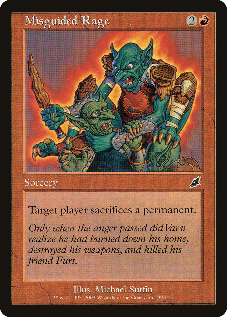 Misguided Rage (SCG-099)  Foil - Scourge