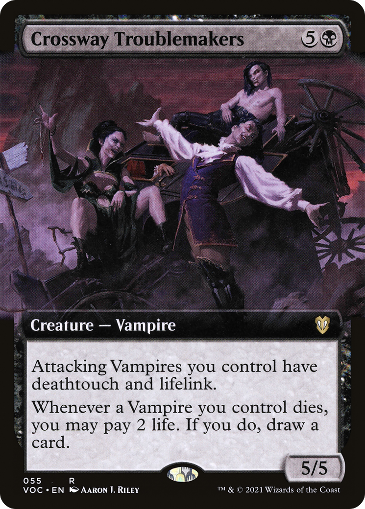Crossway Troublemakers (Extended Art) (VOC-055)  - Crimson Vow Commander: (Extended Art)