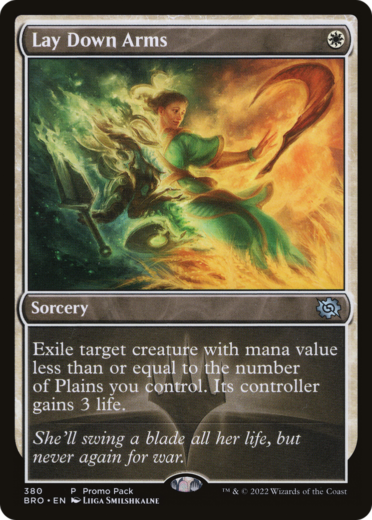 Lay Down Arms (PPBRO-380)  Foil - The Brothers' War