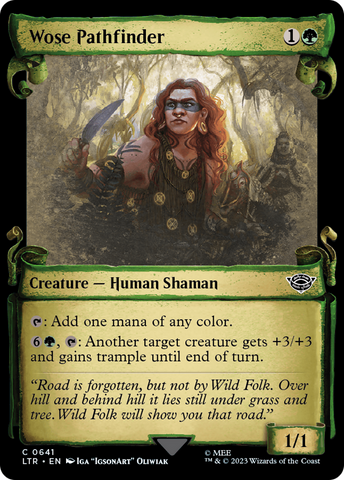 Wose Pathfinder (Showcase Scrolls) (LTR-641)  Foil - The Lord of the Rings: Tales of Middle-earth: (Showcase)