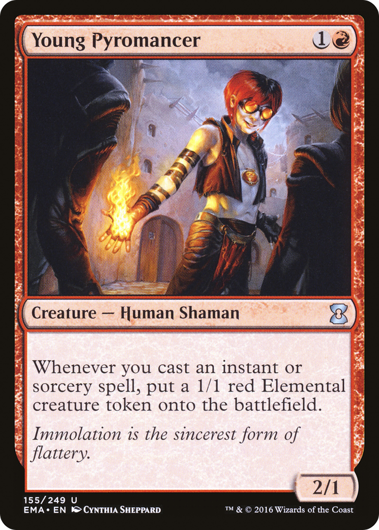 Young Pyromancer (EMA-155)  Foil - Eternal Masters
