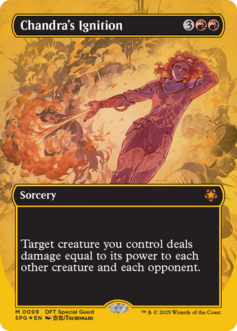 Chandra's Ignition (Borderless) (First-Place Foil) (SPG-099)  Foil - Special Guests