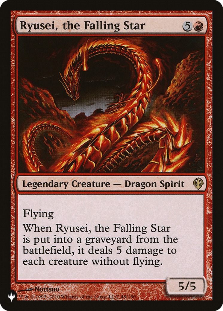 Ryusei, the Falling Star (LIST-45/150)  - The List