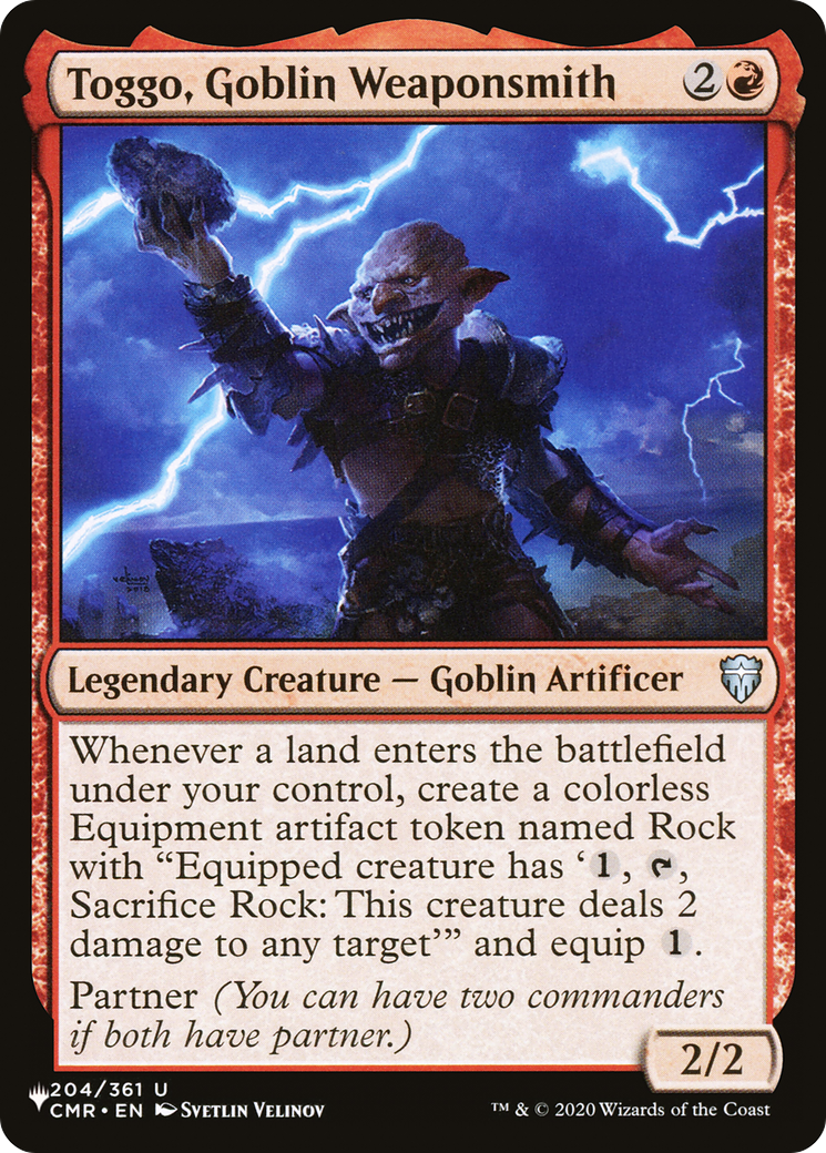 Toggo, Goblin Weaponsmith (LIST-CMR-204)  - The List