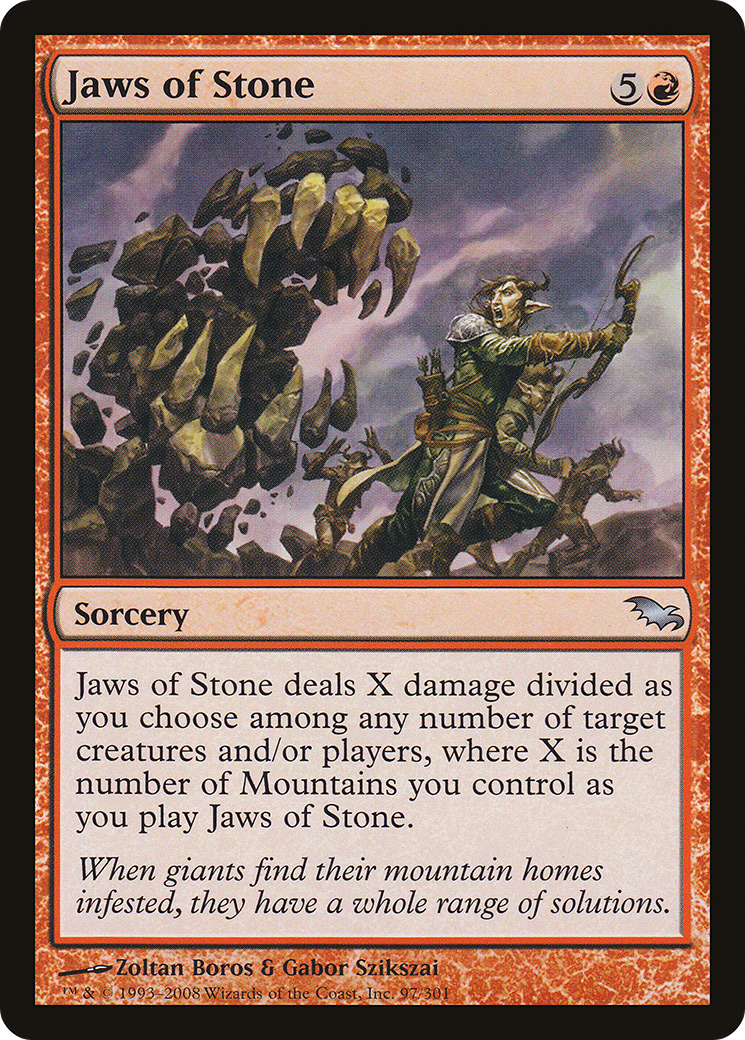 Jaws of Stone (SHM-097) - Shadowmoor Foil