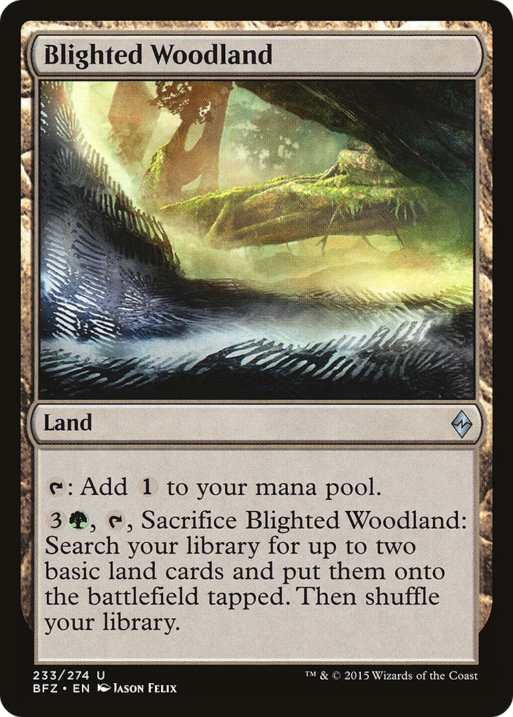 Blighted Woodland (BFZ-233)  Foil - Battle for Zendikar