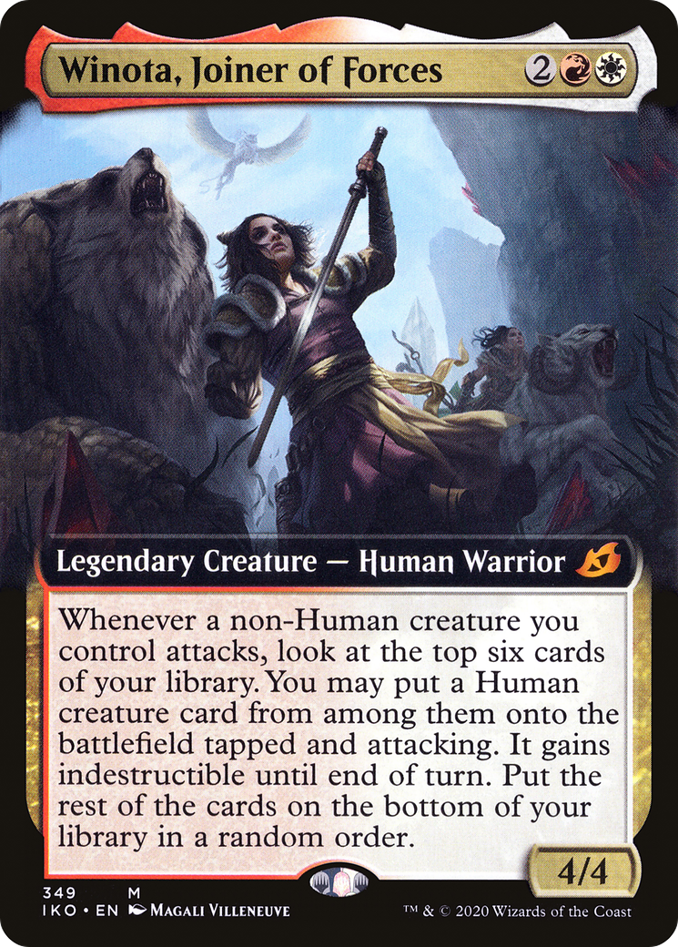 Winota, Joiner of Forces (Extended Art) (IKO-349)  Foil - Ikoria: Lair of Behemoths: (Extended Art)
