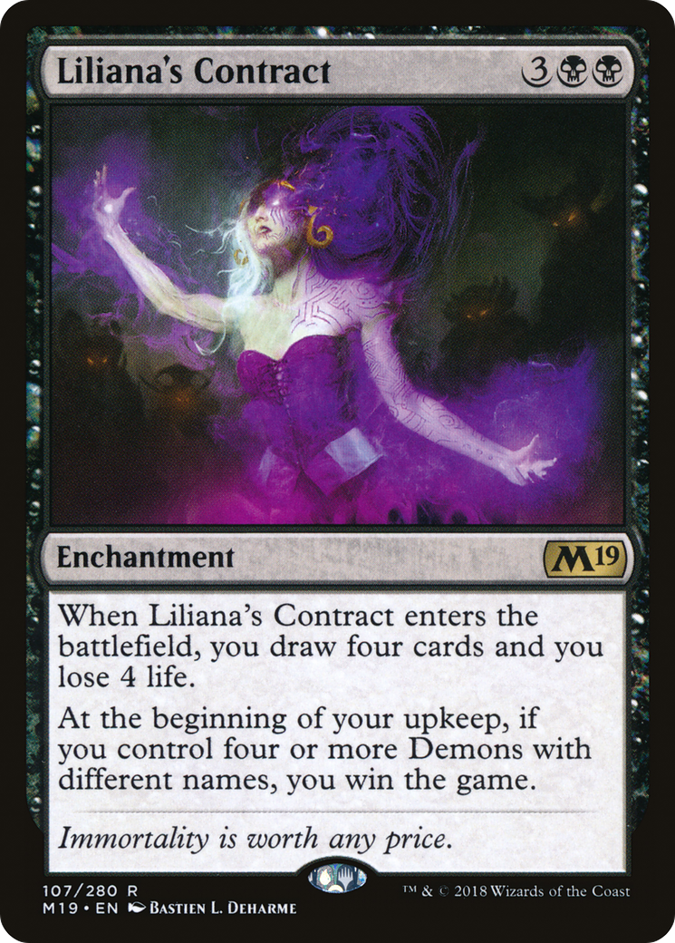 Liliana's Contract (M19-107)  - Core Set 2019