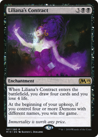Liliana's Contract (M19-107)  - Core Set 2019
