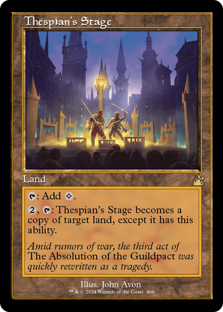Thespian's Stage (Retro Frame) (RVR-466)  - Ravnica Remastered