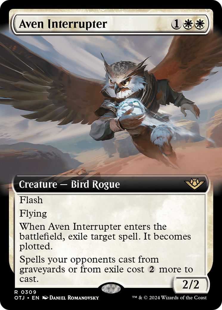 Aven Interrupter (Extended Art) (OTJ-309)  - Outlaws of Thunder Junction: (Extended Art)
