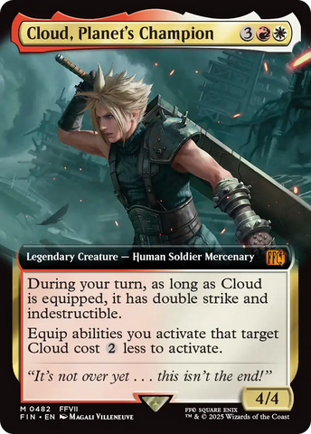 Cloud, Planet's Champion (FIN-482) - FINAL FANTASY: (Extended Art) Foil