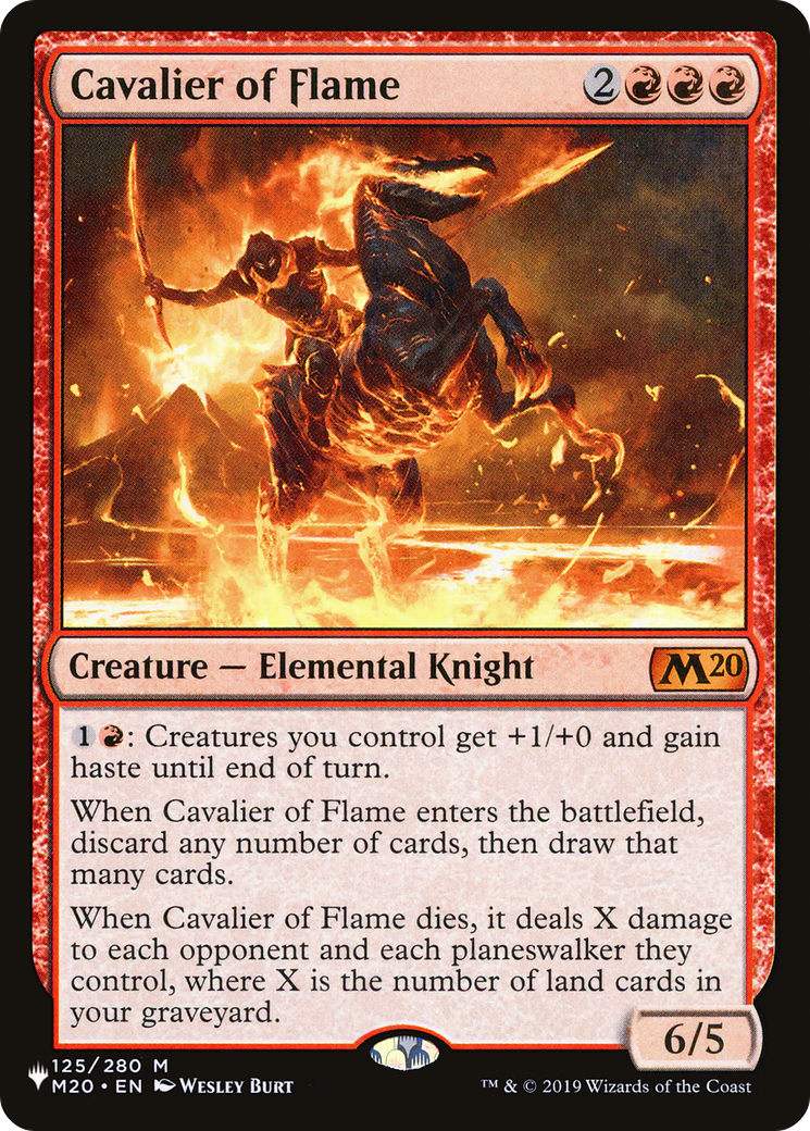 Cavalier of Flame (LIST-125/280)  - The List