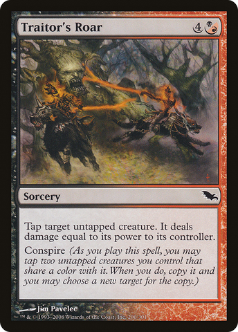 Traitor's Roar (SHM-200)  Foil - Shadowmoor