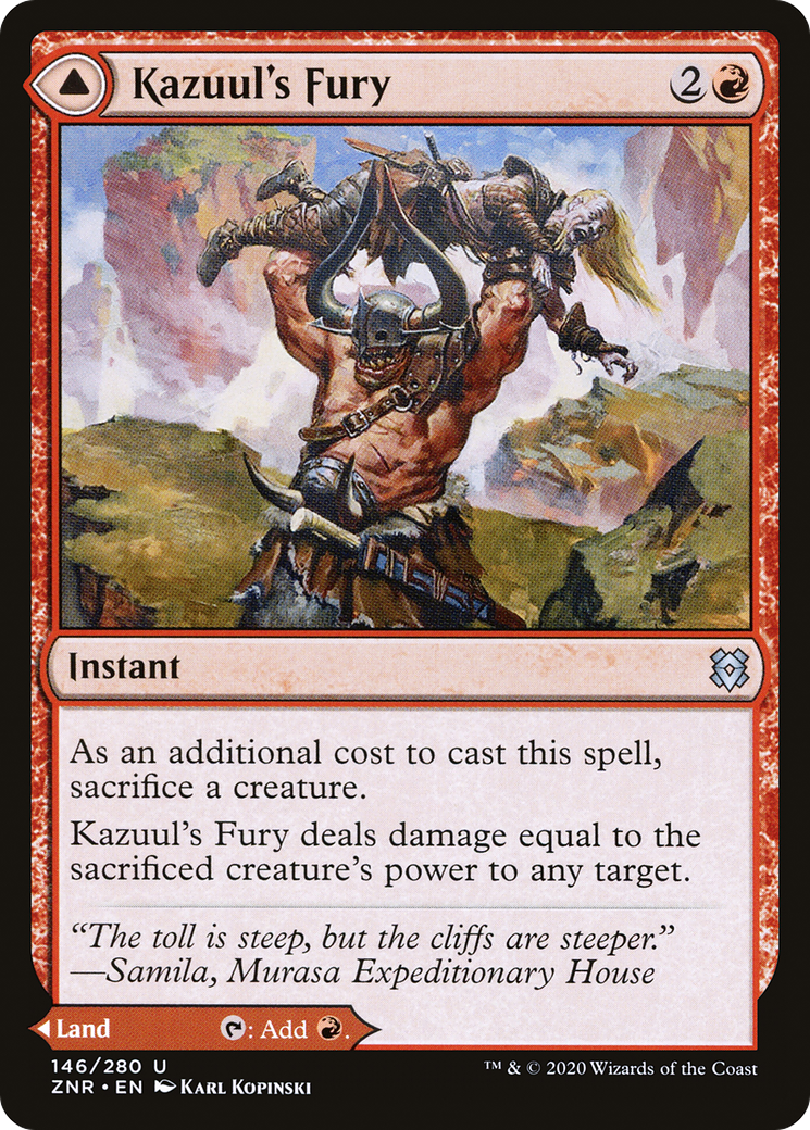 Kazuul's Fury (ZNR-146)  - Zendikar Rising