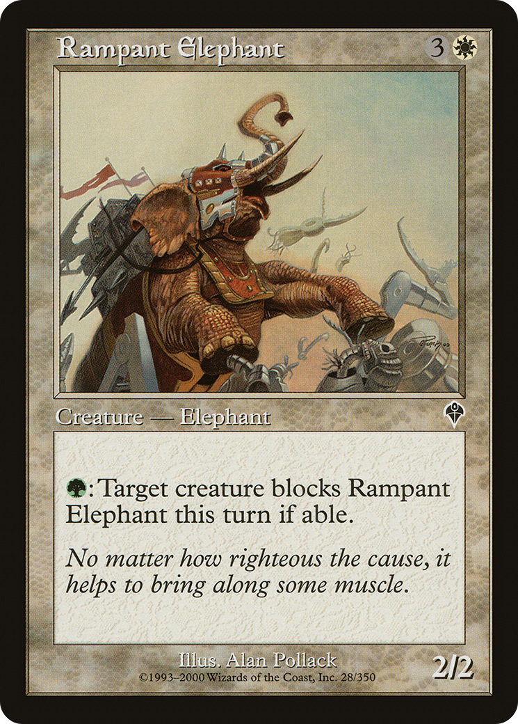 Rampant Elephant (INV-028)  - Invasion