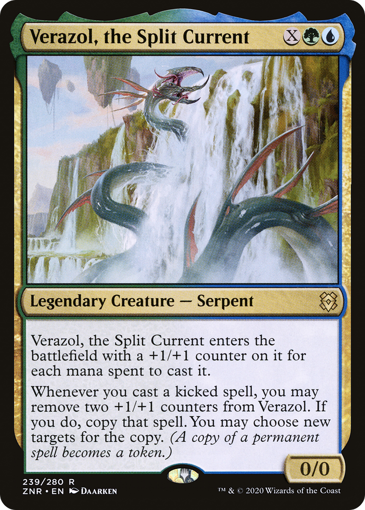 Verazol, the Split Current (ZNR-239)  Foil - Zendikar Rising