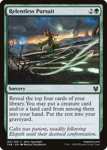 Relentless Pursuit (THB-195)  Foil - Theros Beyond Death