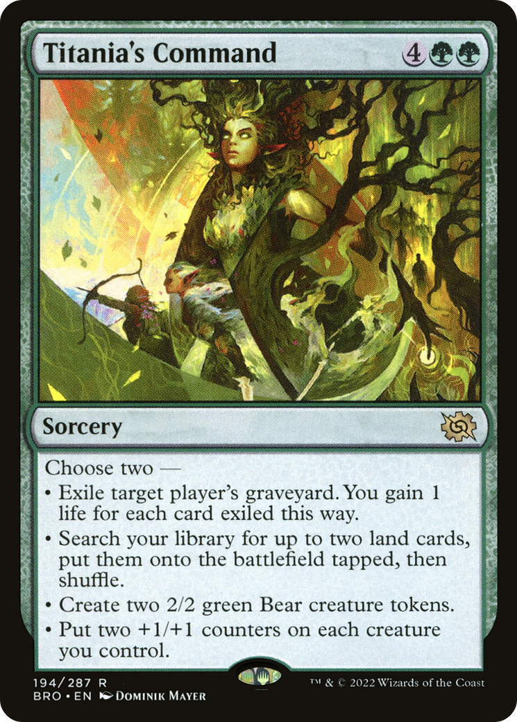 Titania's Command (BRO-194)  Foil - The Brothers' War