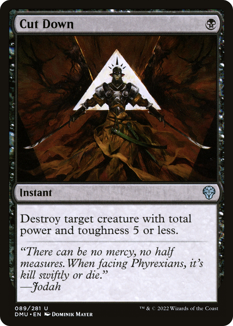 Cut Down (DMU-089)  Foil - Dominaria United