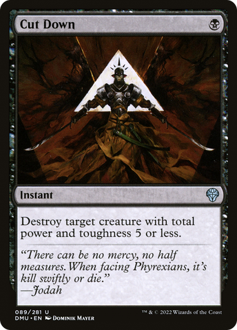 Cut Down (DMU-089)  Foil - Dominaria United