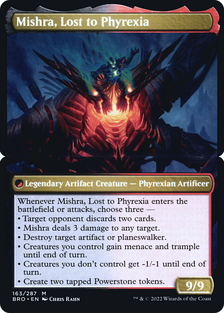 Mishra, Lost to Phyrexia (PBRO-163BS)  Foil - The Brothers' War Promos