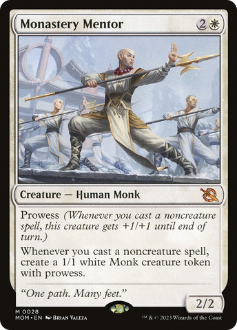 Monastery Mentor (MOM-028)  Foil - March of the Machine