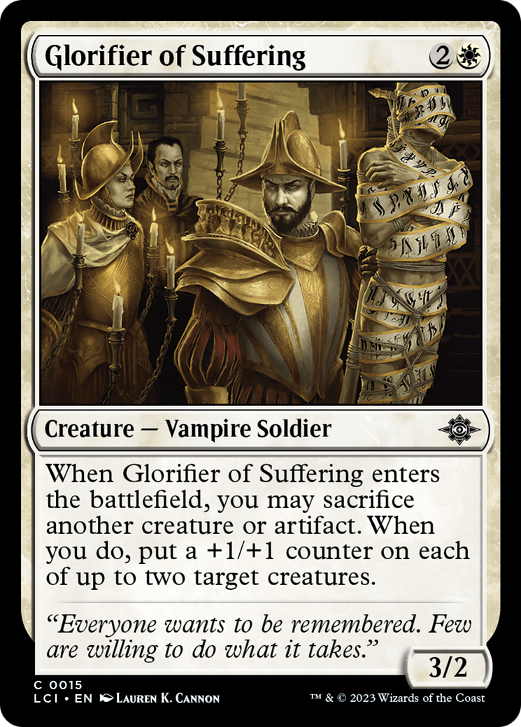 Glorifier of Suffering (LCI-015)  Foil - The Lost Caverns of Ixalan
