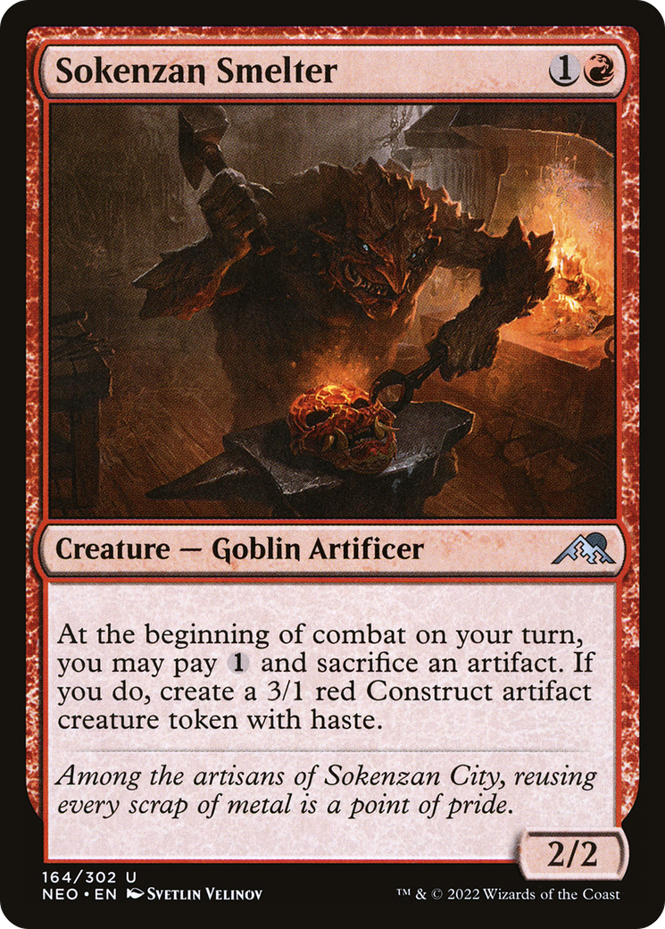Sokenzan Smelter (NEO-164)  Foil - Kamigawa: Neon Dynasty