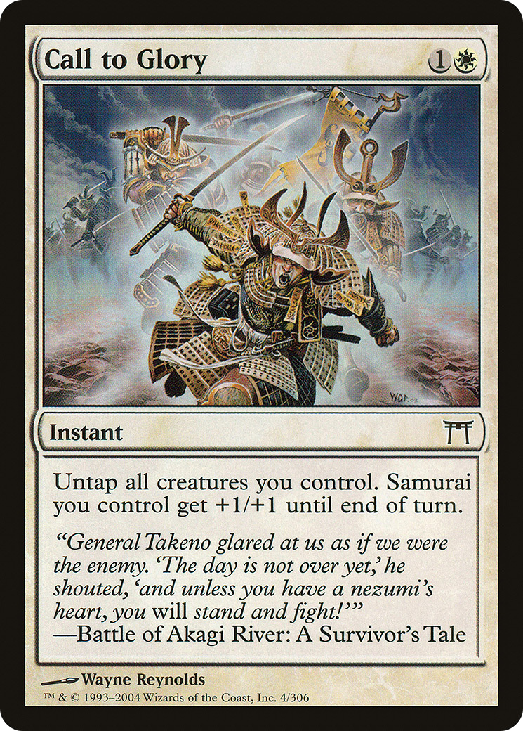 Call to Glory (CHK-004)  Foil - Champions of Kamigawa