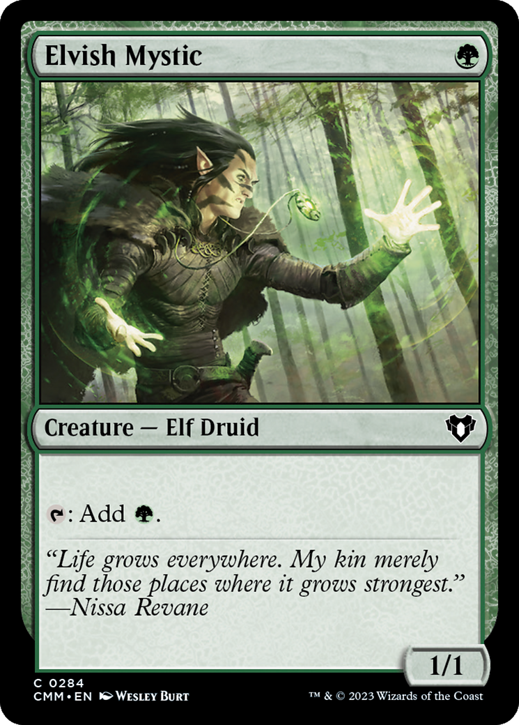 Elvish Mystic (CMM-284)  Foil - Commander Masters