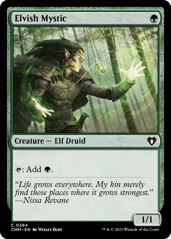 Elvish Mystic (CMM-284)  Foil - Commander Masters