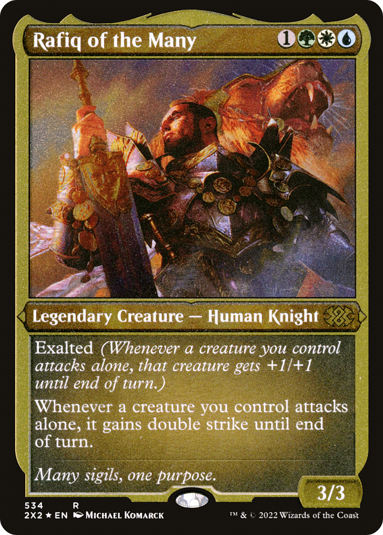 Rafiq of the Many (Foil Etched) (2X2-534)  Foil - Double Masters 2022