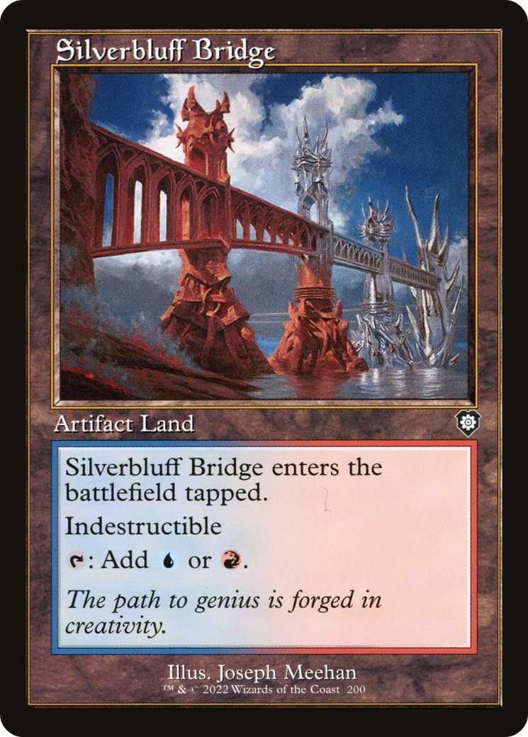 Silverbluff Bridge (Retro Frame) (BRC-200)  - The Brothers' War Commander