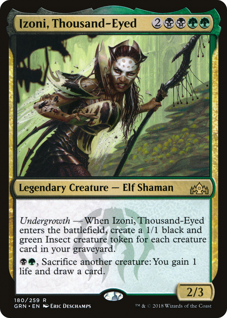 Izoni, Thousand-Eyed (GRN-180) - Guilds of Ravnica Foil