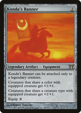 Konda's Banner (CHK-259)  Foil - Champions of Kamigawa