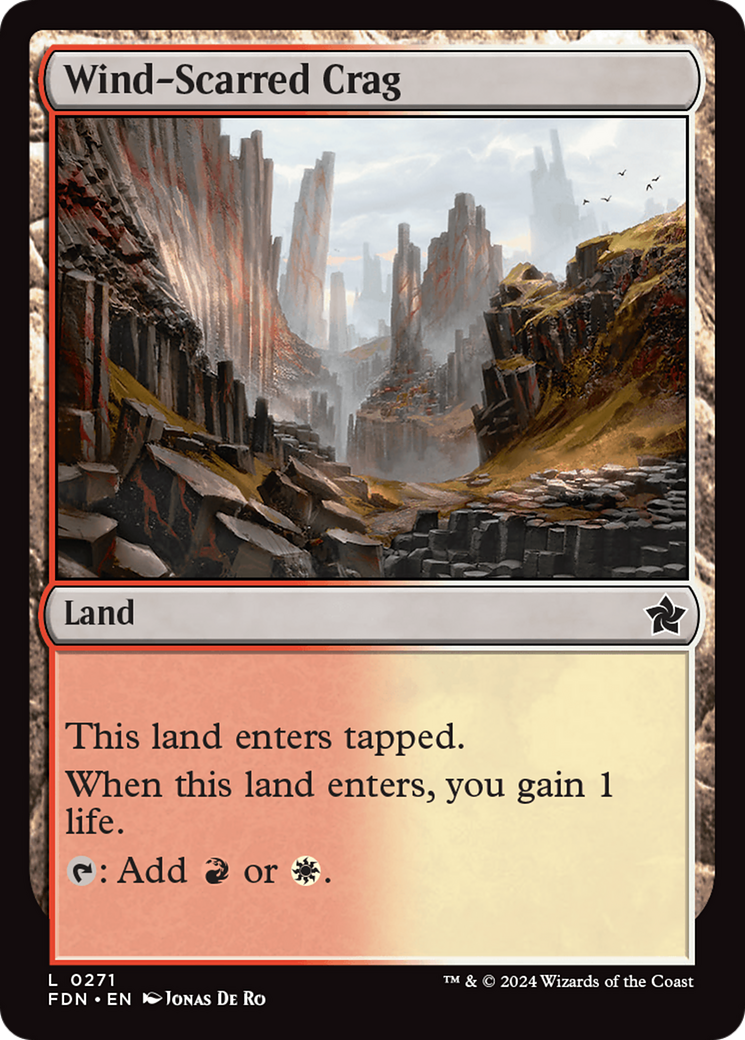 Wind-Scarred Crag (FDN-271)  Foil - Foundations