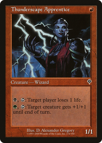 Thunderscape Apprentice (INV-174) - Invasion Foil