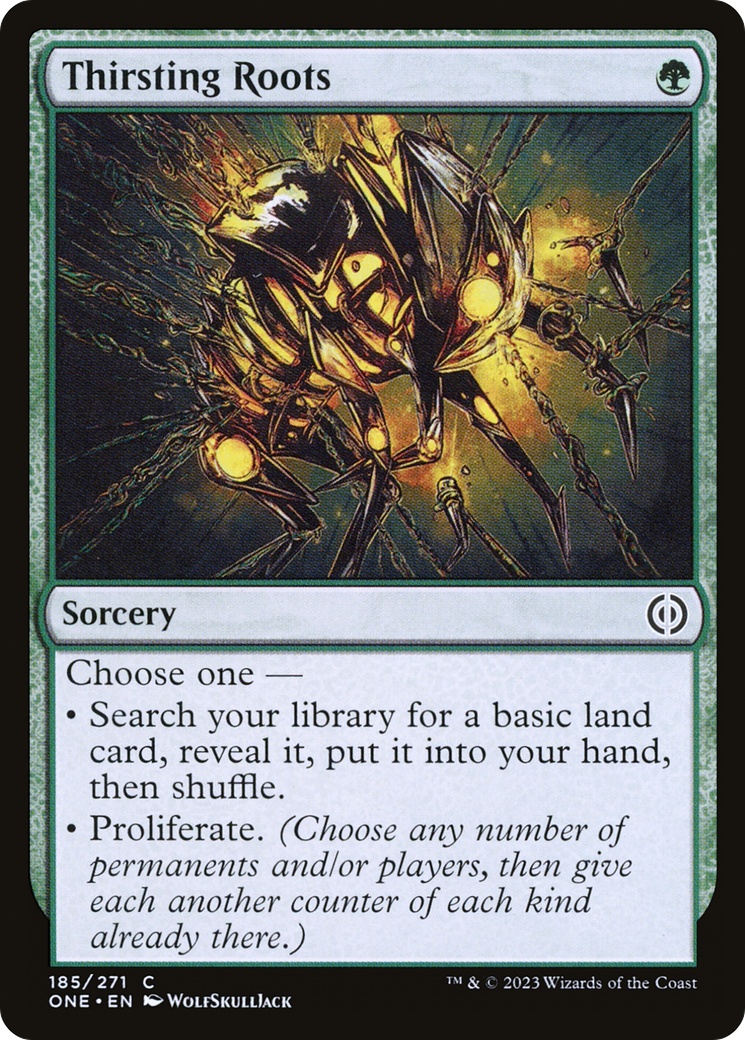 Thirsting Roots (ONE-185)  Foil - Phyrexia: All Will Be One