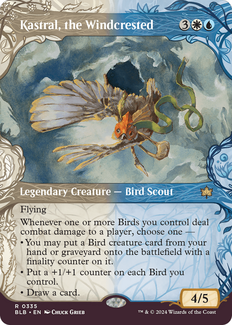 Kastral, the Windcrested (Showcase) (BLB-335)  - Bloomburrow: (Showcase) (Borderless)